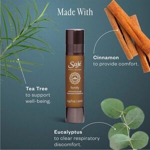 Saje Fortify Cough Suppressant Oil Blend Roll-On